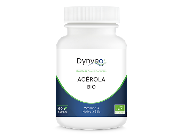acerola-bio.png ACÉROLA BIO Défenses immunitaires, Tonus et Énergie, Soins de la peau, des os, des cartilages, des dents – Image 1