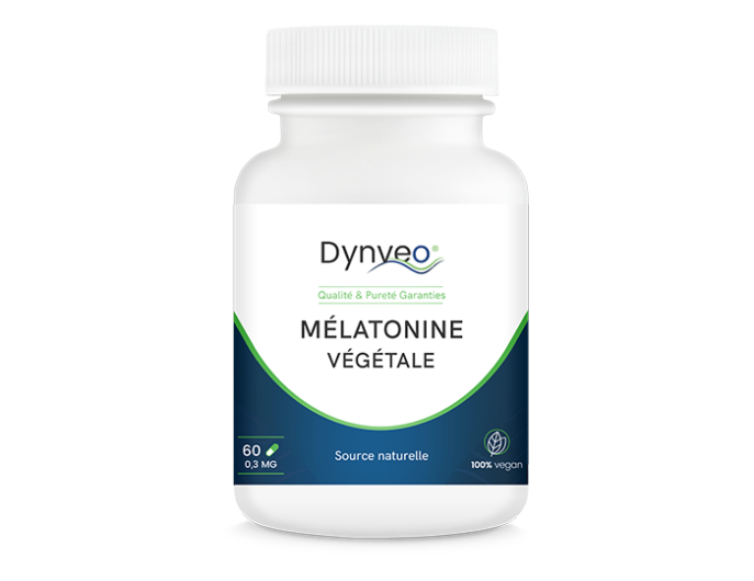 melatonine-vegetale-0.3mg-e1681548832406.png MELATONINE titrage 1.9 mg format 60 gélules - Sommeil, Bien-être, Équilibre – Image 1